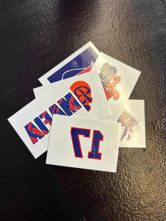Pack Of 6 Face Tattoos