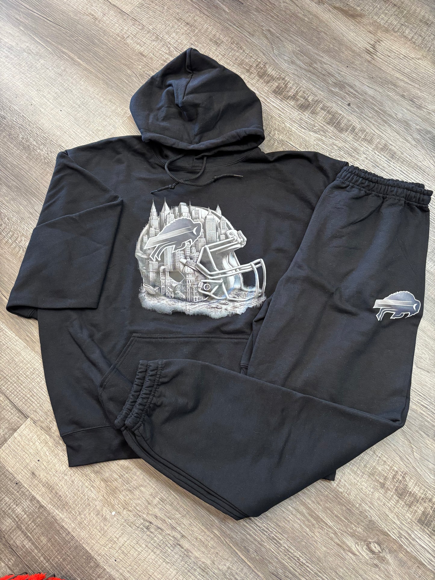 Black Hand Drawn Pants