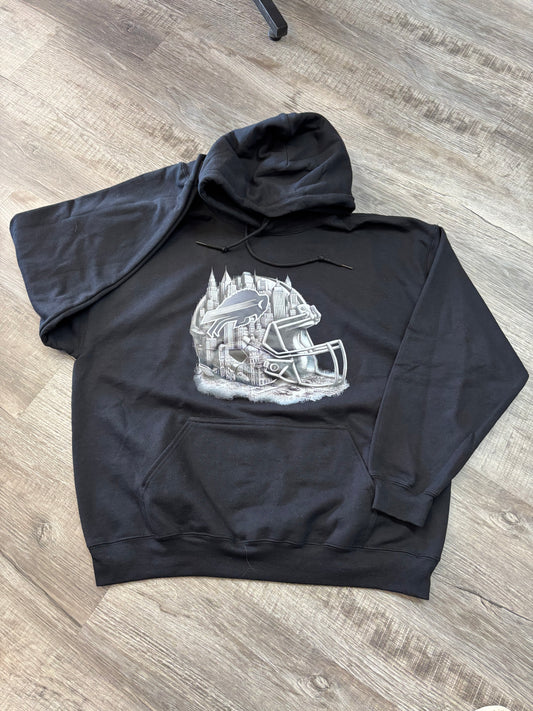 Black Hand Drawn Hoodie
