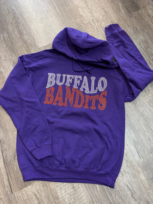 Buffalo Lacrosse Rhinestone Hoodie