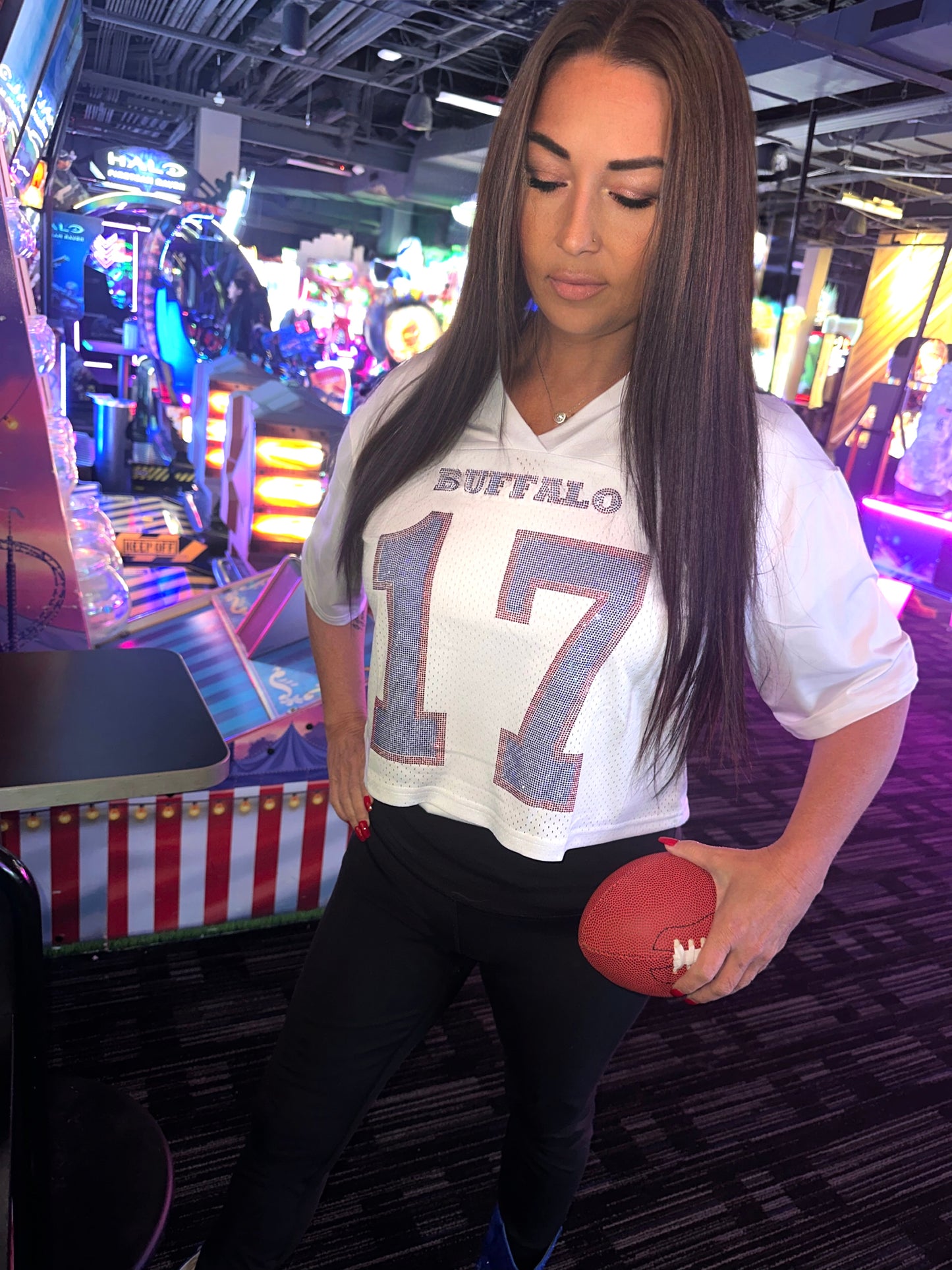 “17” Rhinestone Jersey