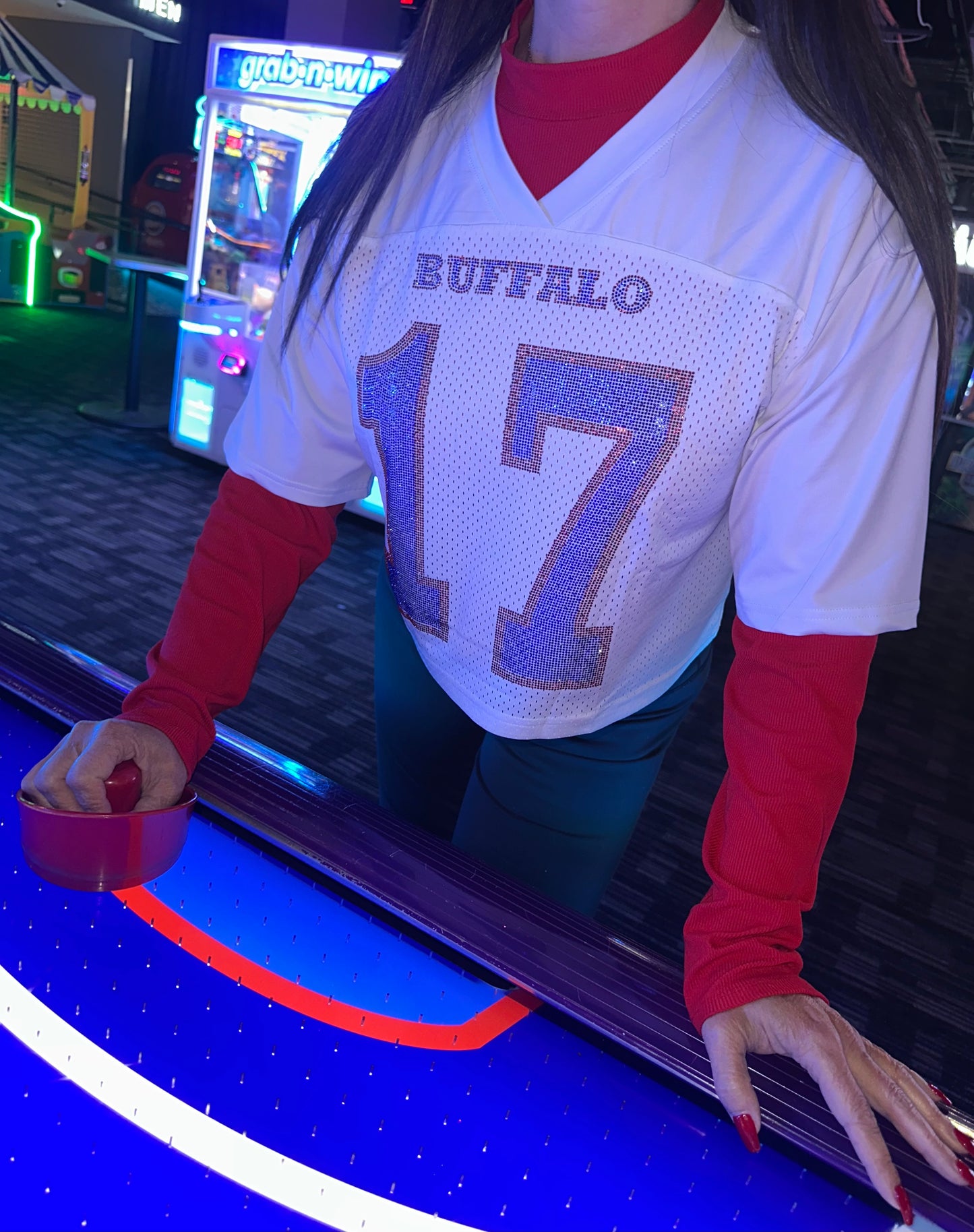 “17” Rhinestone Jersey