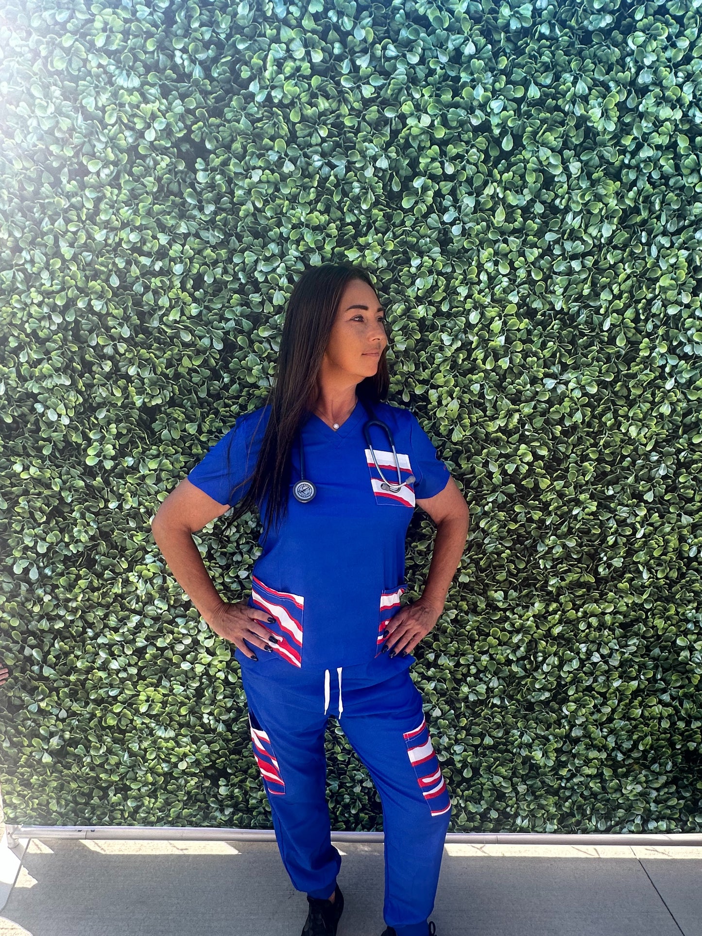 “DESTINY” Print Scrub Set