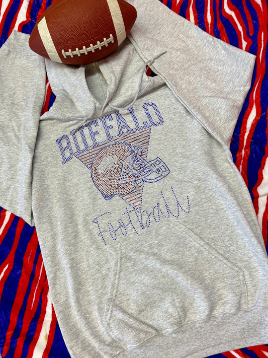 Buffalo Football Rhinestone Hoodie