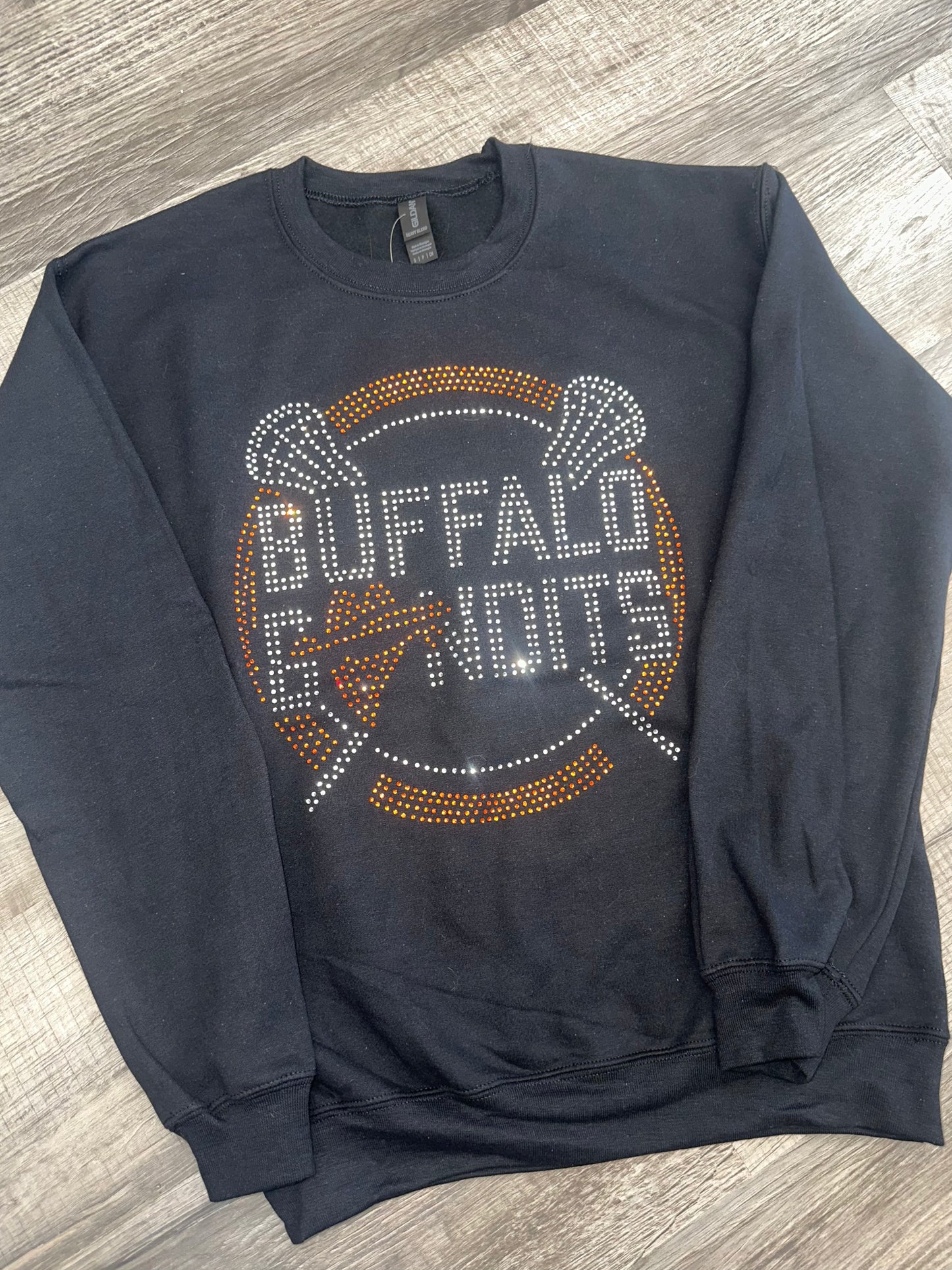 Buffalo Lacrosse Rhinestone Crew