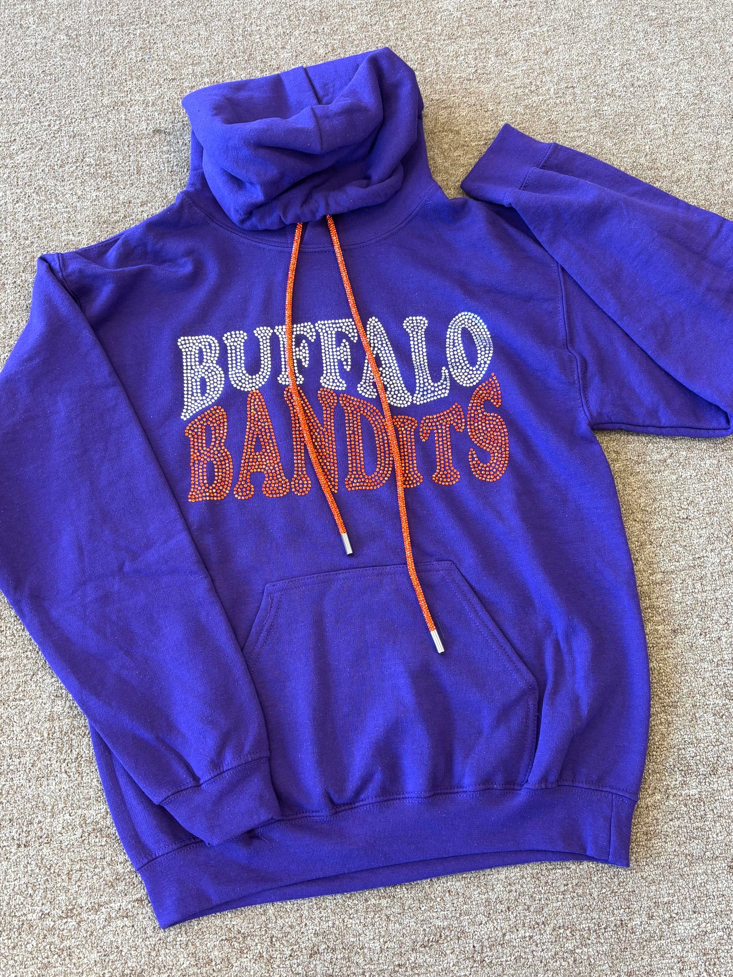 Buffalo Lacrosse Rhinestone Hoodie
