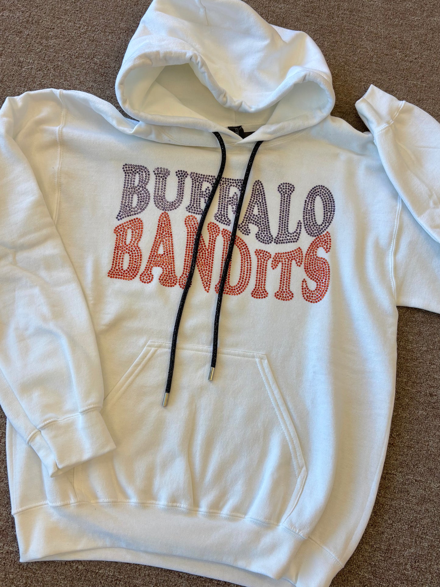 Buffalo Lacrosse Rhinestone Hoodie